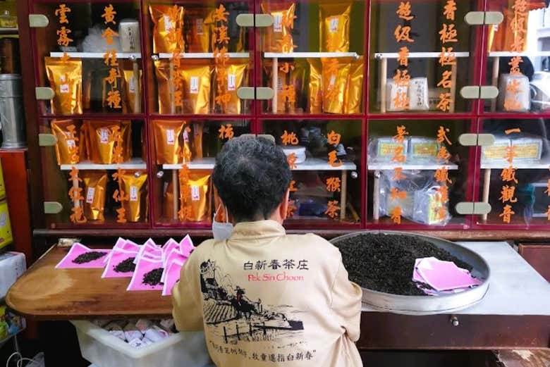 Tiendas tradicionales en Chinatown