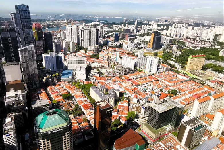 Vistas desde el Sky Garden de CapitaSpring