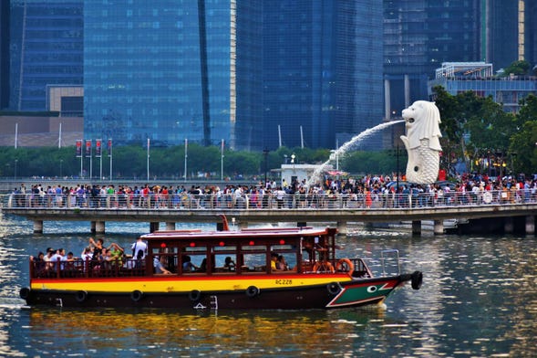 Balade en bateau à Singapour