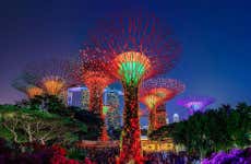 Tour ao entardecer por Singapura + Espetáculos de luz e som + Cruzeiro
