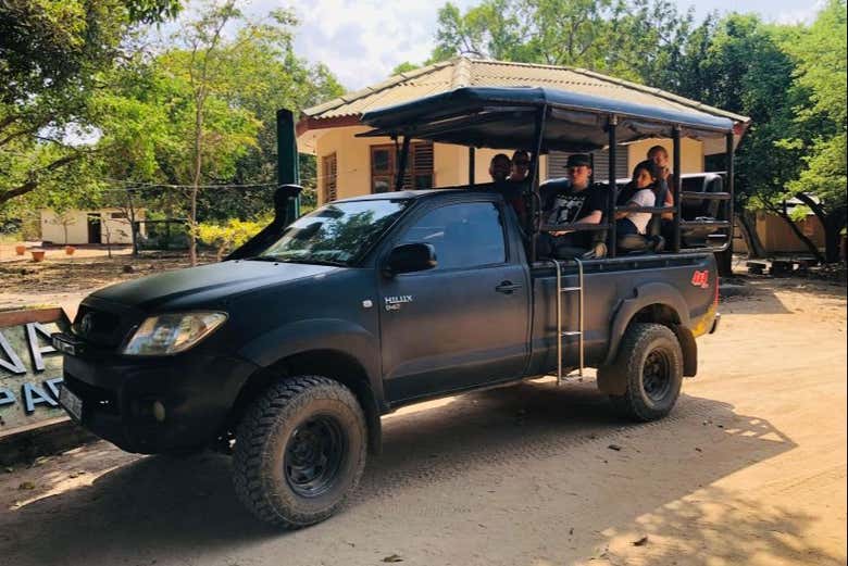 Hop on an off-roading vehicle