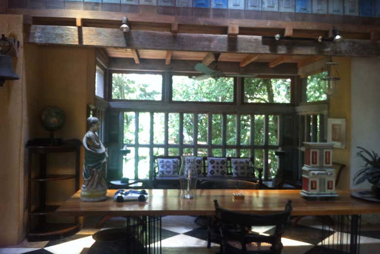 Interior de la finca Lunuganga