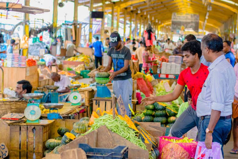 Visitando el mercado de Pettah