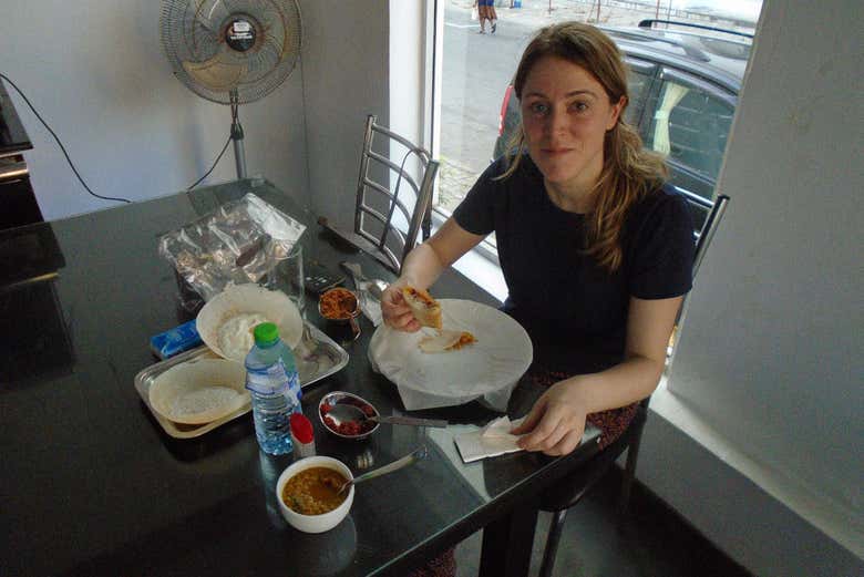 Durante el tour gastronómico