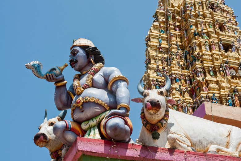 Detalle del Templo Hindú de Colombo