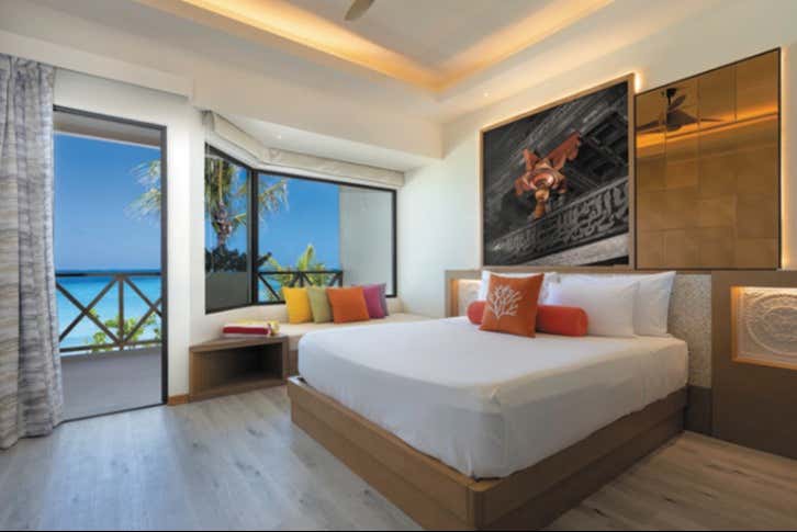 Habitación del alojamiento en Maldivas