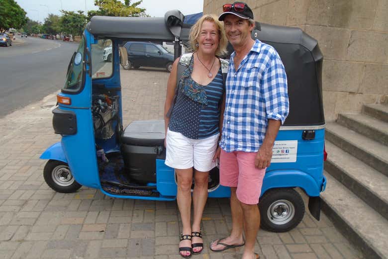 El tuk tuk para la visita
