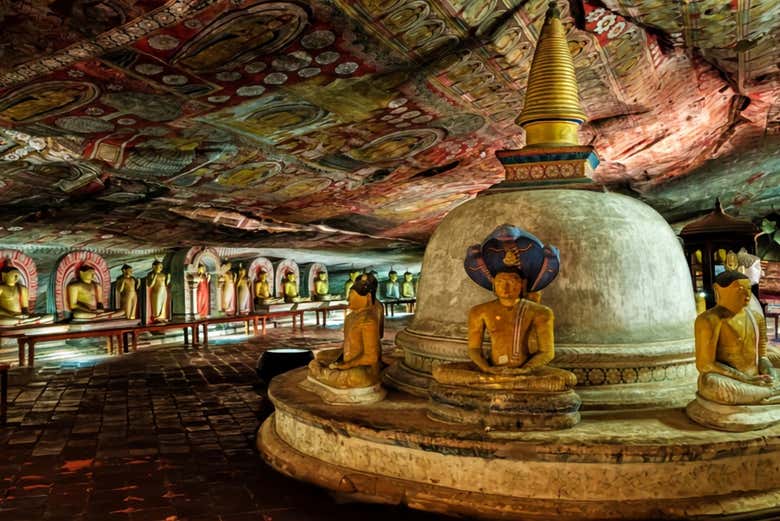 Cueva del monasterio de Dambulla