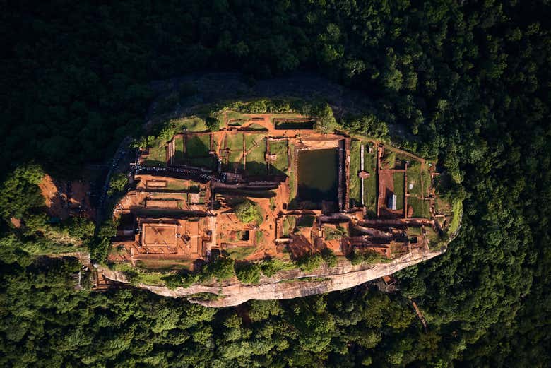 Vista aerea di Sigiriya