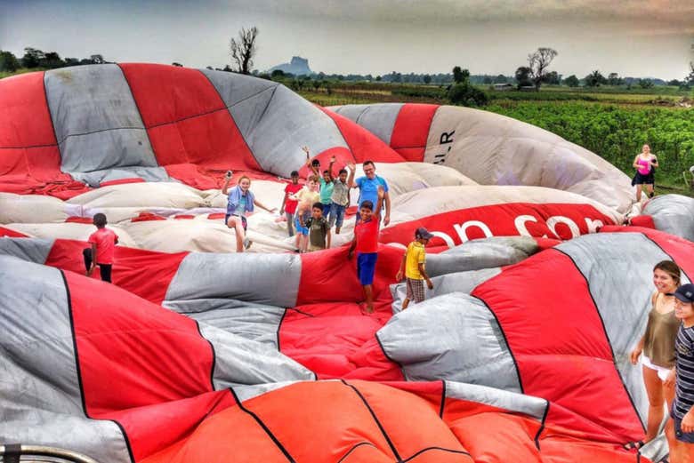 Il telo della mongolfiera
