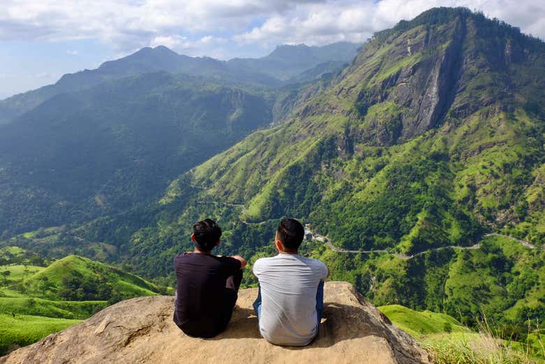 Admirando las vistas