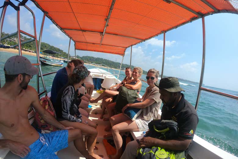 En barco hacia Goda Gala