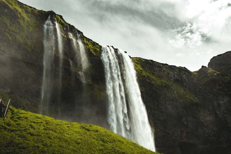 Una delle cascate del parco