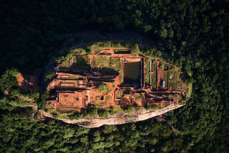 Vista aérea de Sigiriya