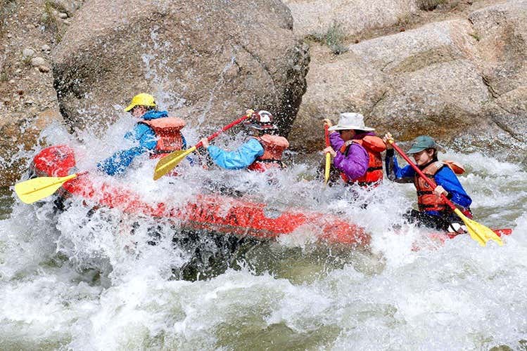 Going through the rapids