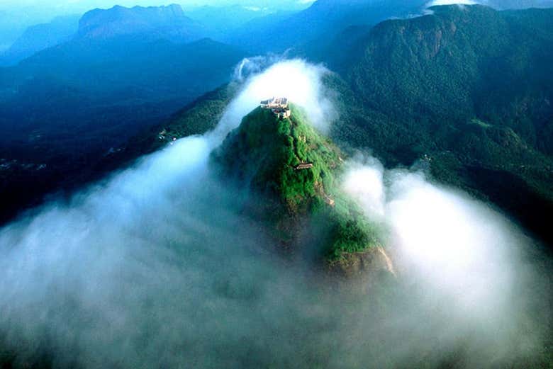 Aerial view of Adam's Peak