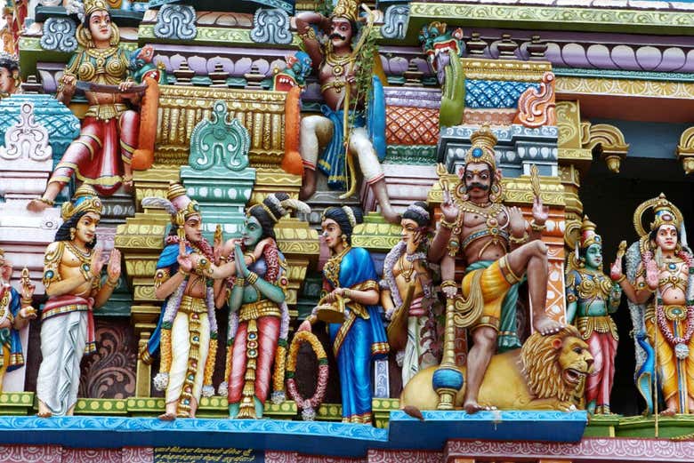 Detalle del Templo Hindú de Colombo