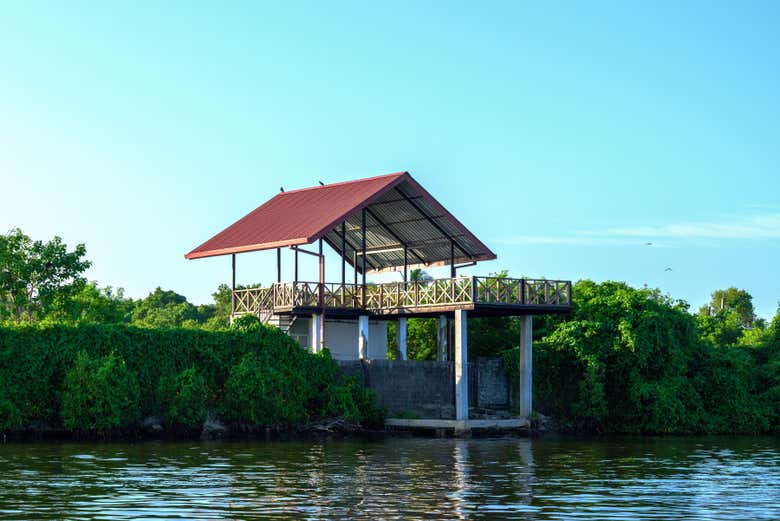 Paisagens do lago Negombo