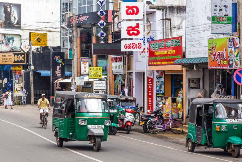 Visitando Negombo de tuk tuk