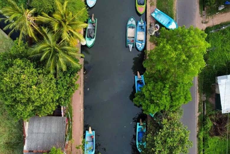 Vista aérea del canal