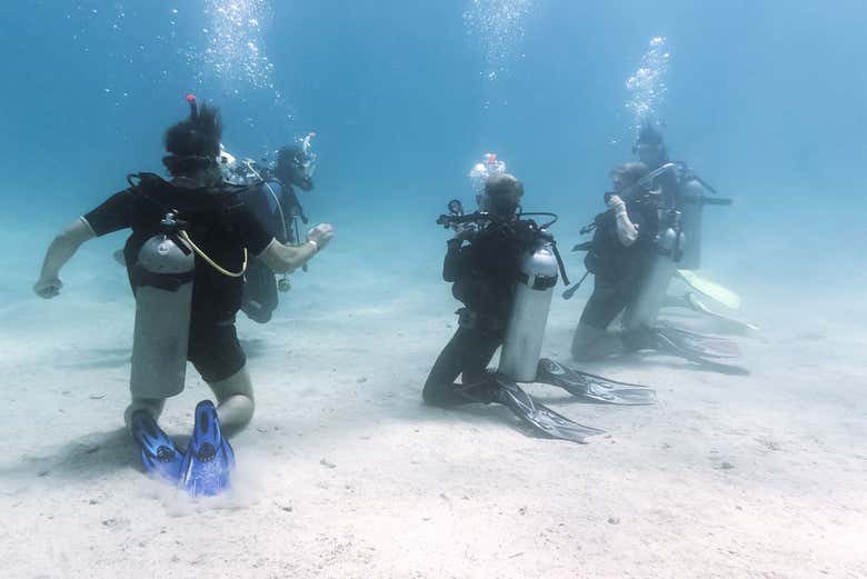 Atendiendo al instructor