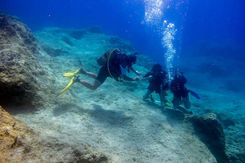 Durante el curso PADI Advanced Open Water Diver