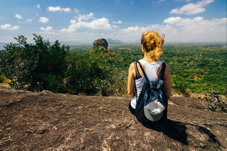 Descansando en la Roca de Pidurangala