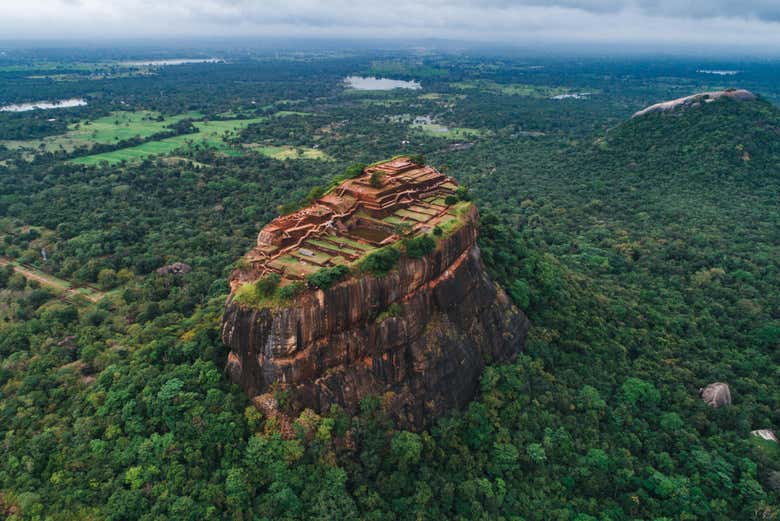 Vista aerea di Sigiriya