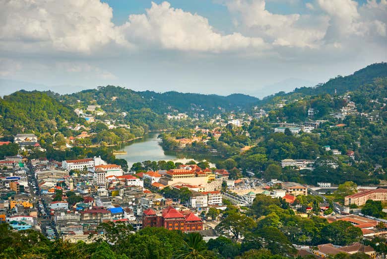 Vista panorámica de Kandy