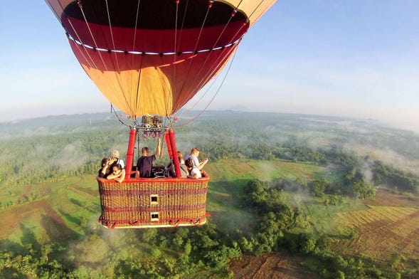 Passeio de balão por Sigiriya