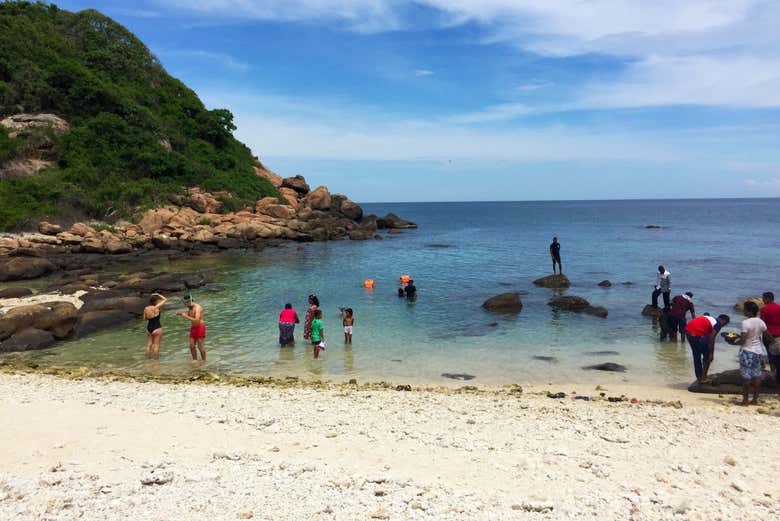 Snorkeling a Pigeon Island