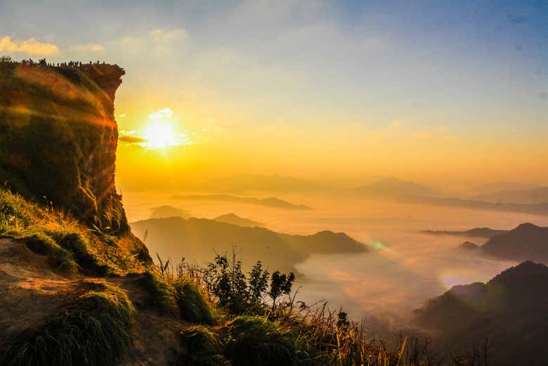 Paisaje al atardecer