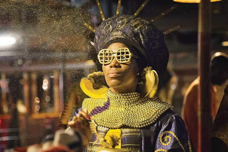 One of the dancers