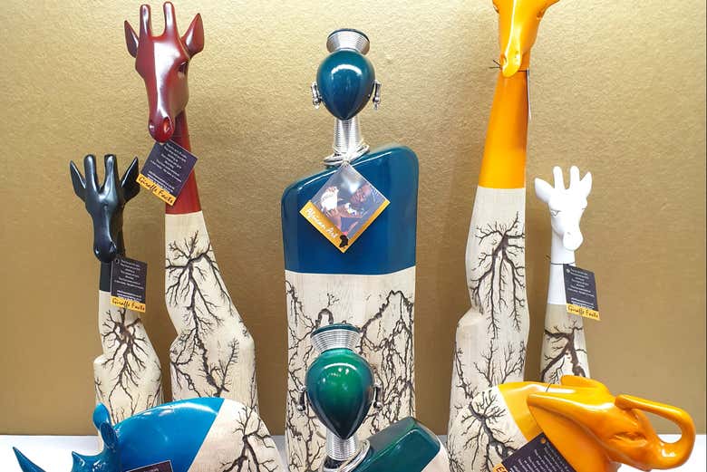 Diverse opere d'arte all'interno del laboratorio