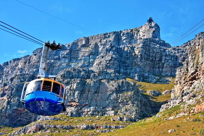 Teleférico que sobe à Table Mountain