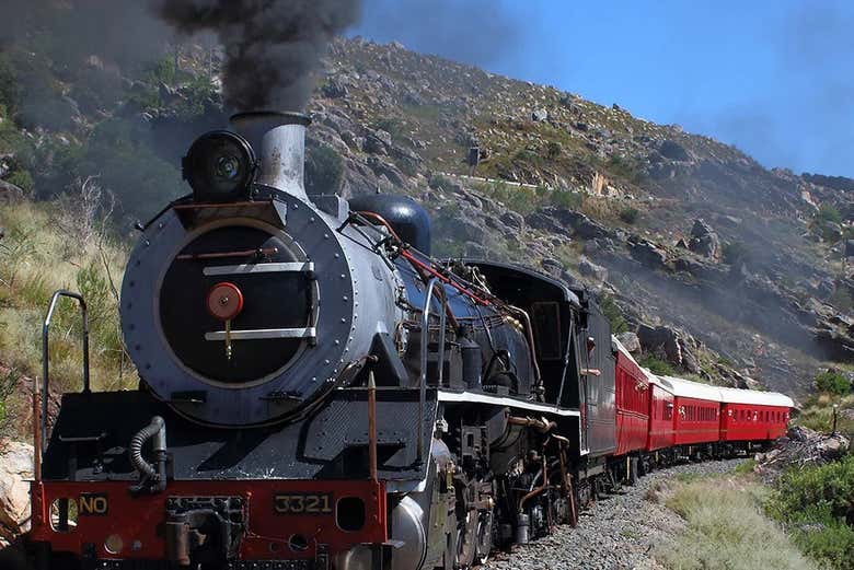 Historical steam train