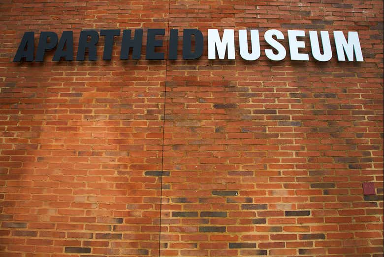 Chegando ao museu do Apartheid