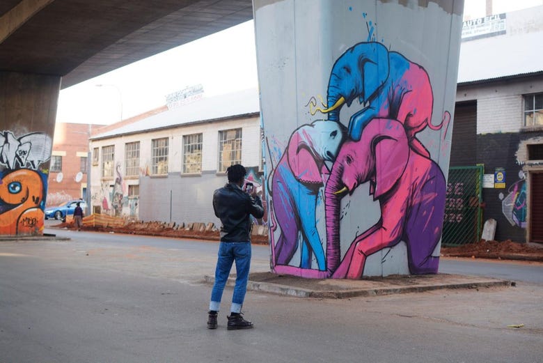 Street art em Joanesburgo