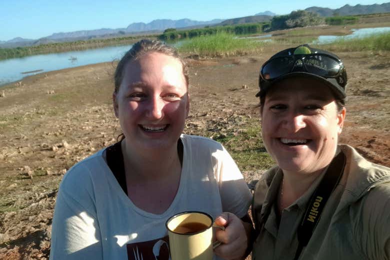 Petit-déjeuner dans la nature d'Oudtshoorn