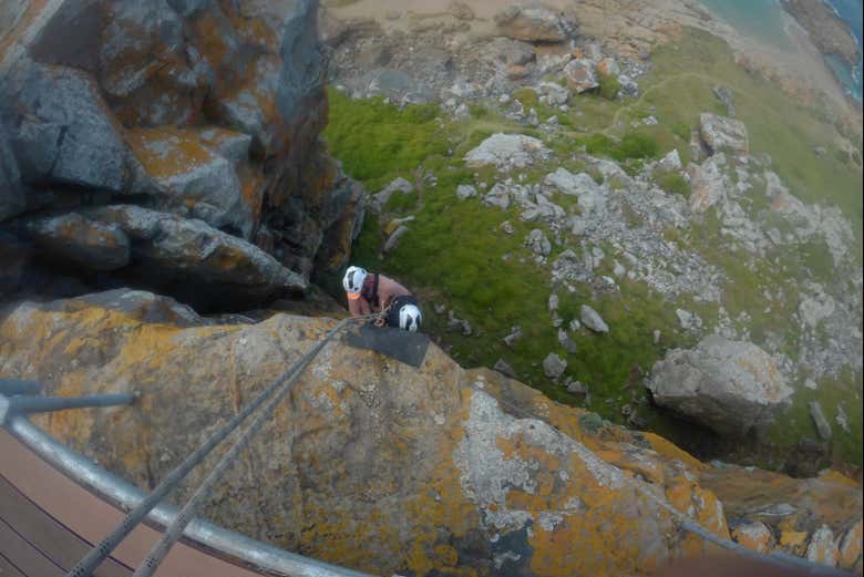 Descente des parois rocheuses