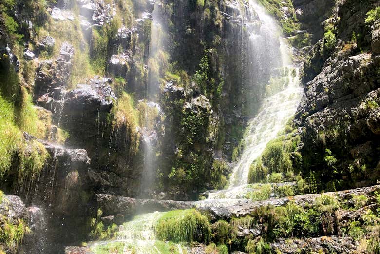 Reach the Jonkershoek Waterfall