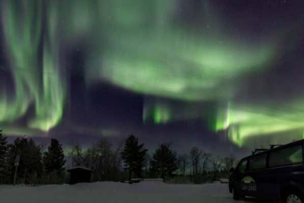 Observando a aurora boreal