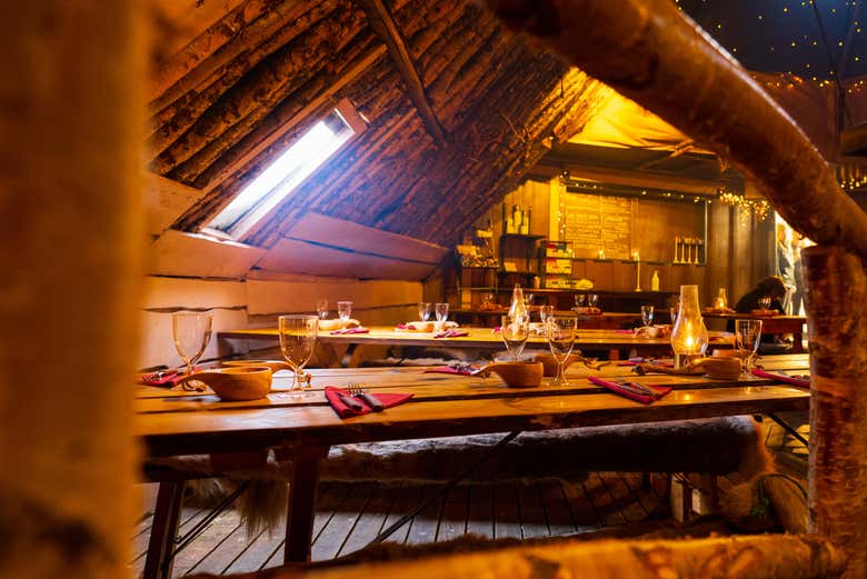 Sip on a warm drink in the café