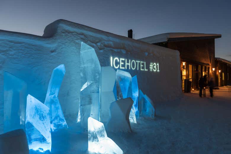 Entrada do Icehotel