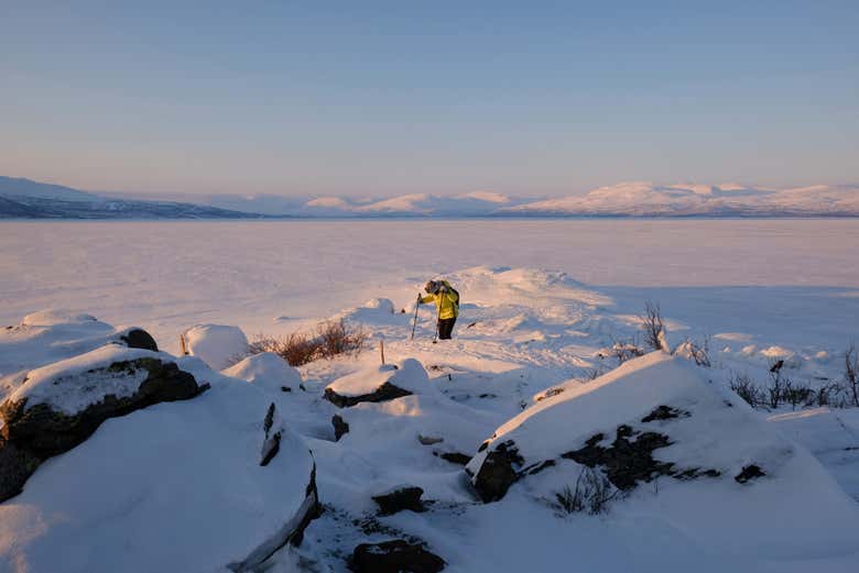 Vistas panorâmicas das montanhas Abisko