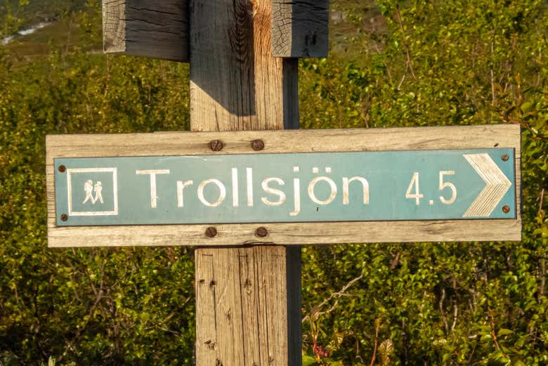 Placa do lago Trollsjön/Rissajaure