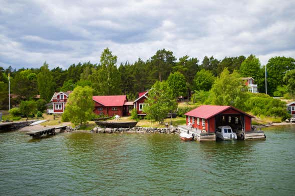 Ferry vers l'île de Grinda