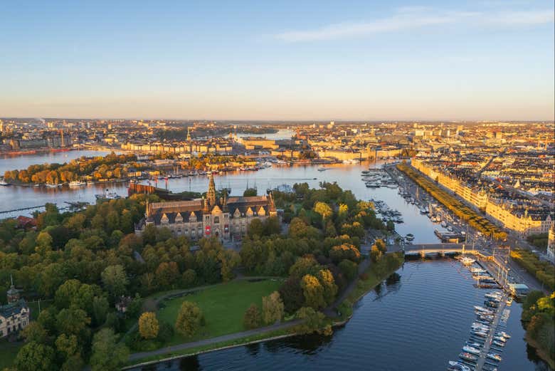 Vista aérea de Estocolmo