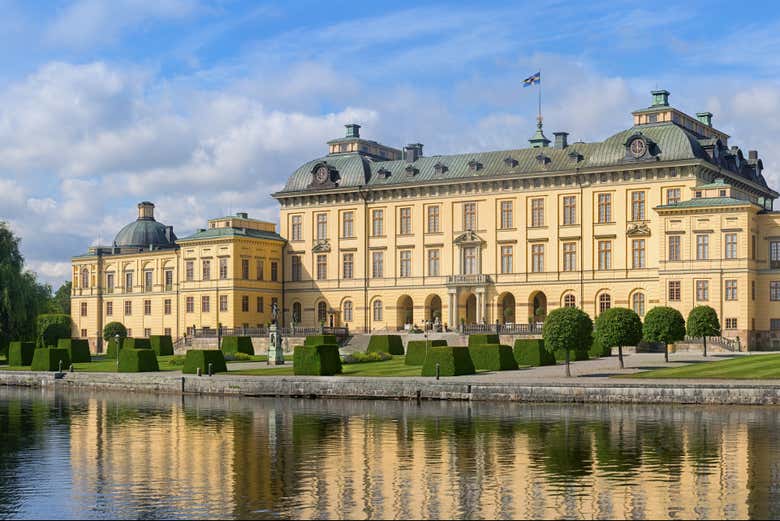 Fachada del palacio de Drottningholm