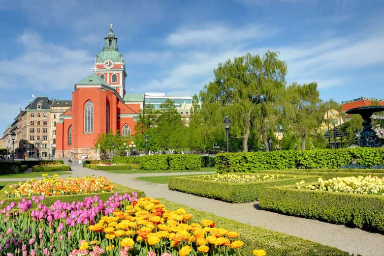 Jardins Kungsträdgården da capital sueca